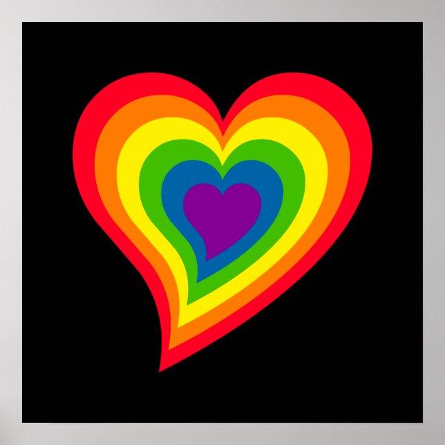 Rainbow Heart poster (Front)