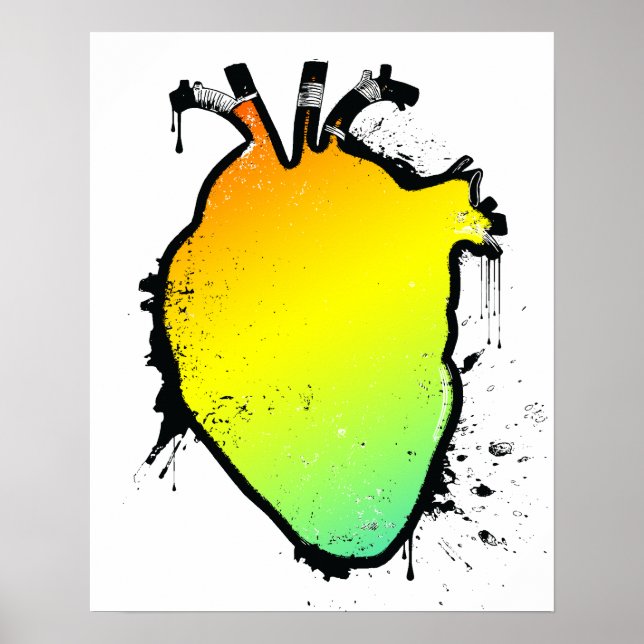 rainbow heart poster (Front)