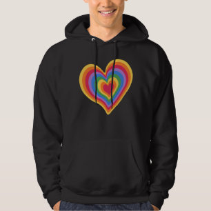 Rainbow heart. Pride gay love Hoodie