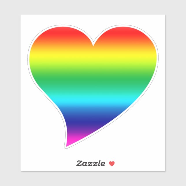 Rainbow Heart pride lgbtq lgbt flag (Sheet)