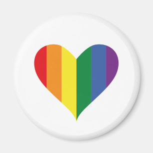Rainbow Heart Pride Magnet