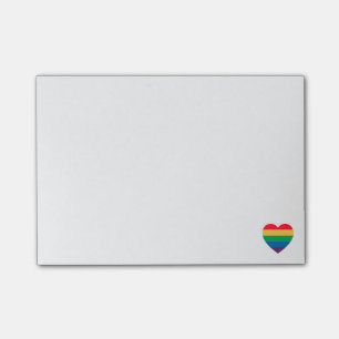 Rainbow Heart Pride Post-it Notes