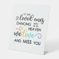 Rainbow Heart Script Dancing In Heaven Wedding