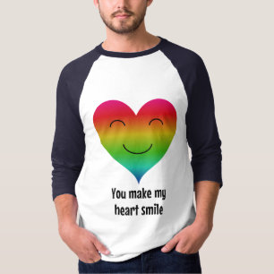 rainbow heart smile T-Shirt