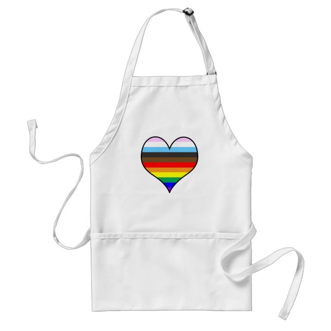 Rainbow Heart Standard Apron (Front)