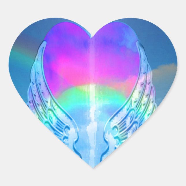 Rainbow Heart Sticker (Front)