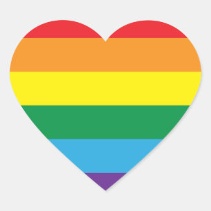 Rainbow Heart Sticker