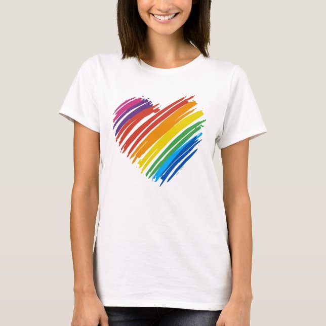 Rainbow Heart T-Shirt (Front)