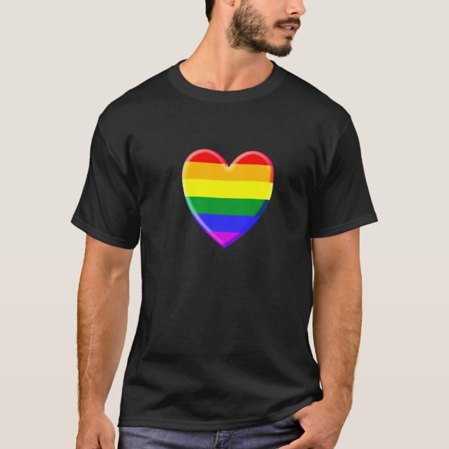rainbow heart T-Shirt (Front)