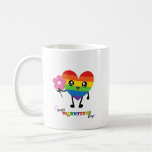Rainbow Heart Valentines Day