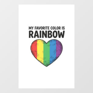 Rainbow Heart Vintage Engraving Favourite Colour S