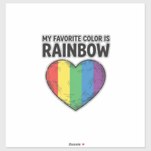 Rainbow Heart Vintage Engraving Favourite Colour S