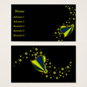 Rainbow Heart with Stars Business Cards