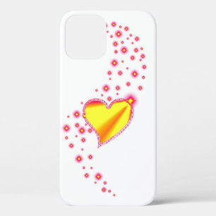 Rainbow Heart with Stars iPhone 12 Case