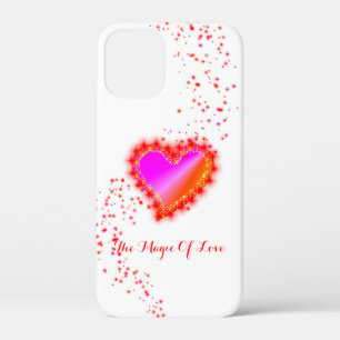 Rainbow Heart with Stars , The Magic Of Love iPhone 12 Mini Case