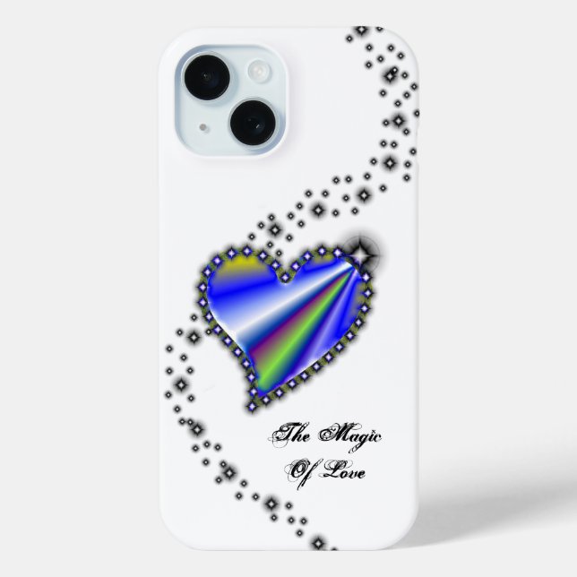 Rainbow Heart with Stars , The Magic Of Love Case-Mate iPhone Case (Back)