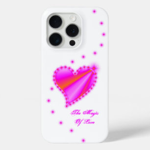 Rainbow Heart with Stars , The Magic Of Love iPhone 15 Pro Case