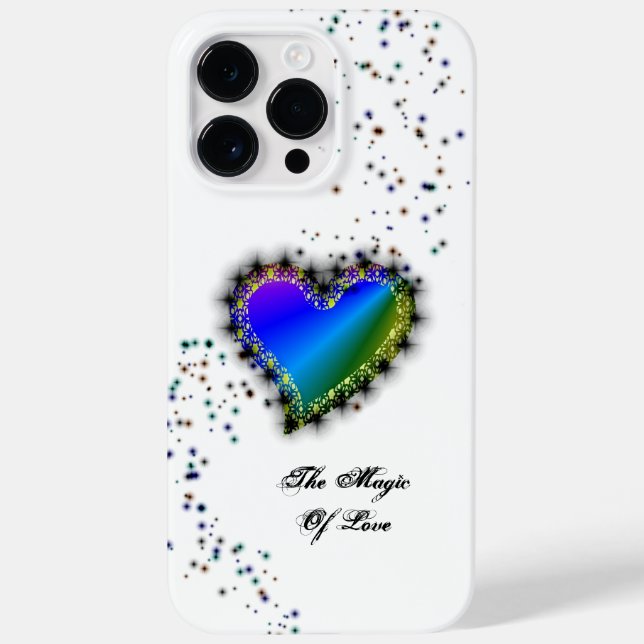 Rainbow Heart with Stars , The Magic Of Love Case-Mate iPhone Case (Back)