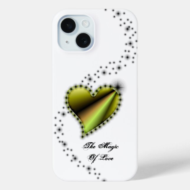 Rainbow Heart with Stars , The Magic Of Love Case-Mate iPhone Case (Back)