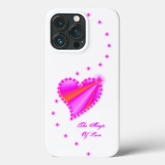 Rainbow Heart with Stars , The Magic Of Love Case-Mate iPhone Case (Back)