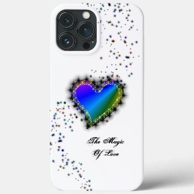 Rainbow Heart with Stars , The Magic Of Love Case-Mate iPhone Case (Back)