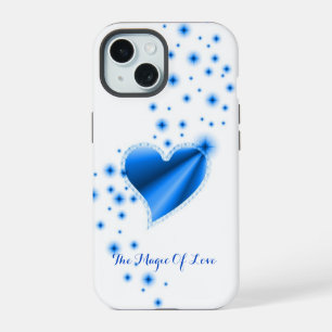 Rainbow Heart with Stars , The Magic Of Love iPhone 15 Case