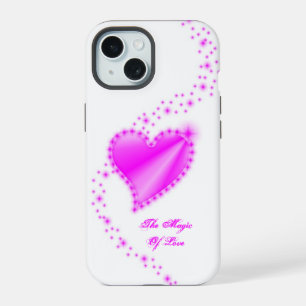 Rainbow Heart with Stars , The Magic Of Love iPhone 15 Case