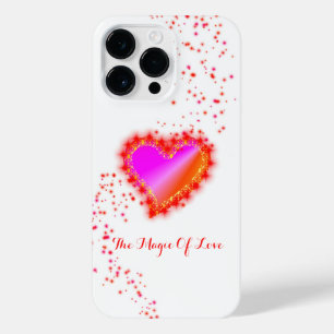 Rainbow Heart with Stars , The Magic Of Love iPhone 14 Pro Max Case