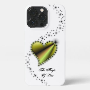 Rainbow Heart with Stars , The Magic Of Love iPhone 13 Pro Case