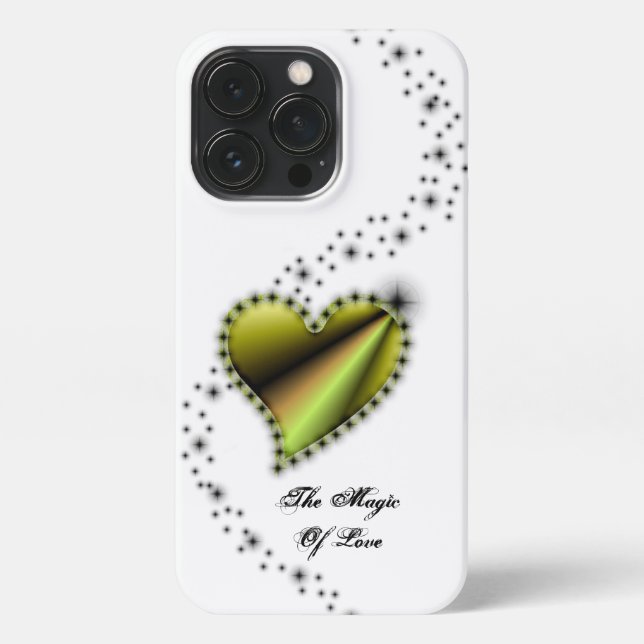 Rainbow Heart with Stars , The Magic Of Love iPhone Case (Back)