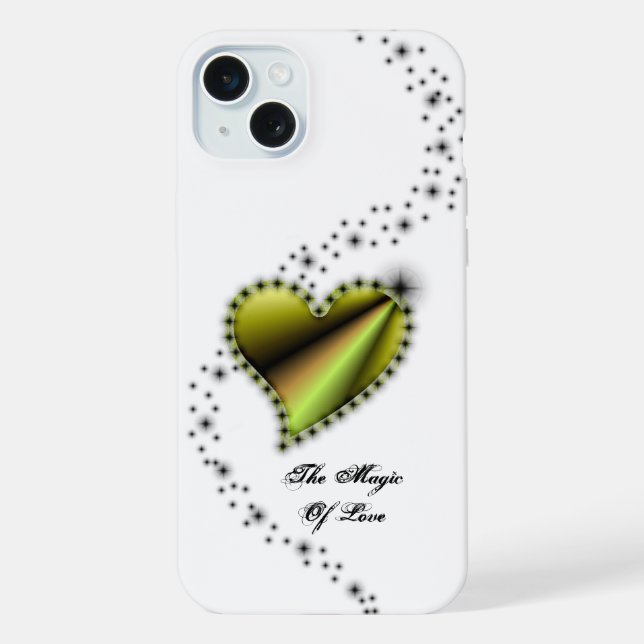 Rainbow Heart with Stars , The Magic Of Love iPhone Case (Back)