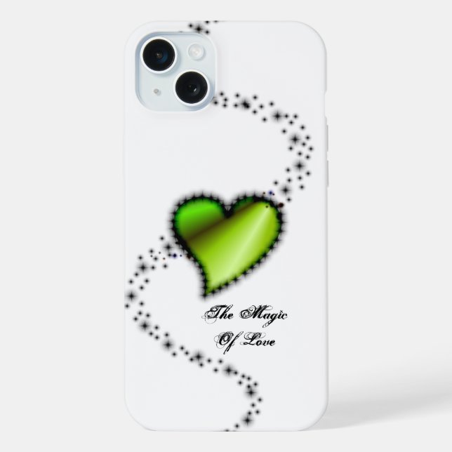 Rainbow Heart with Stars , The Magic Of Love iPhone Case (Back)