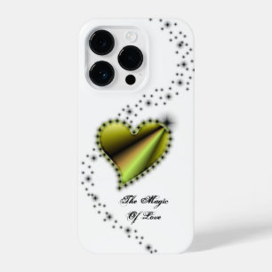 Rainbow Heart with Stars , The Magic Of Love iPhone 14 Pro Case