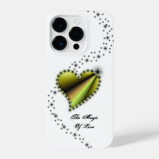 Rainbow Heart with Stars , The Magic Of Love iPhone Case (Back)