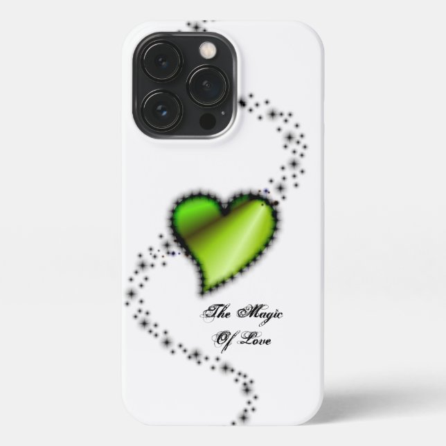 Rainbow Heart with Stars , The Magic Of Love iPhone Case (Back)