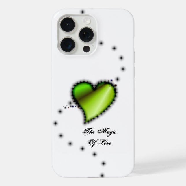 Rainbow Heart with Stars , The Magic Of Love iPhone Case (Back)