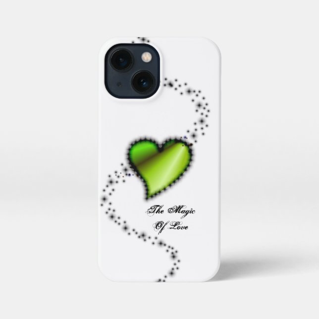 Rainbow Heart with Stars , The Magic Of Love iPhone Case (Back)