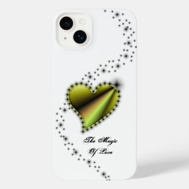 Rainbow Heart with Stars , The Magic Of Love iPhone Case (Back)