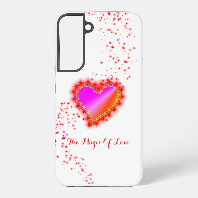 Rainbow Heart with Stars , The Magic Of Love Samsung Galaxy S22+ Case (Back)