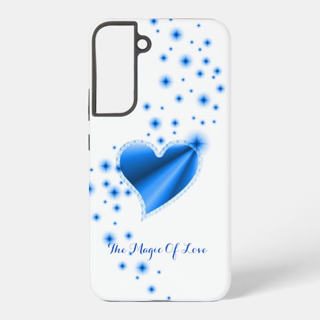 Rainbow Heart with Stars , The Magic Of Love Samsung Galaxy S22+ Case (Back)