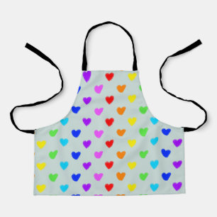 Rainbow Hearts Apron