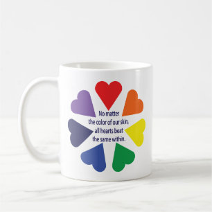 Rainbow Hearts Coffee Mug