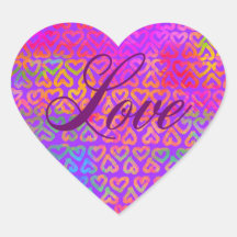 Rainbow hearts love