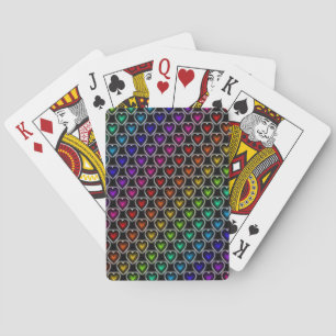 Rainbow Hearts Playing Cards