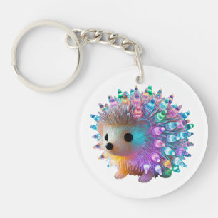 Rainbow Hedgehog Delight Key Ring