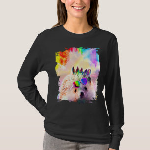 Rainbow Hedgehog Wearing Glasses With Love Heart T-Shirt
