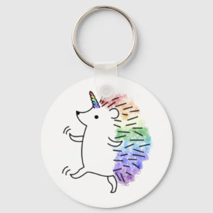 Rainbow Hedgicorn Key Ring