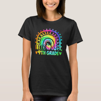 Rainbow Hello 9th Ninth Grade Back To School Teach T-Shirt