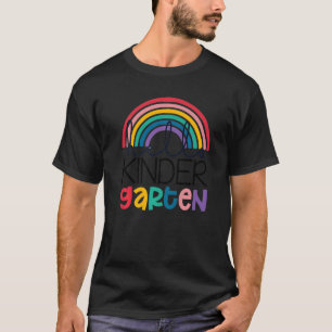 Rainbow Hello Kindergarten Back To School Teacher T-Shirt