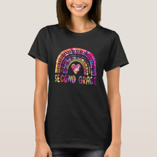 Rainbow Hello Second 2nd Grade Teacher First Day O T-Shirt